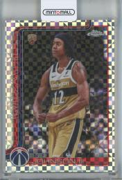 2025-26 Topps Chrome Update Tre Johnson III X-Fractors #156 Washington Wizards