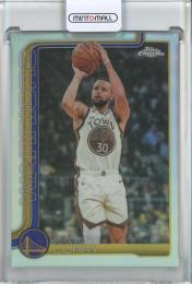 2025-26 Topps Chrome Update Stephen Curry Refractors #14 Golden State Warriors