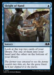 【WOE】【ENG】【Foil】〈067-C-U〉《手練/Sleight of Hand》