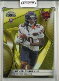 2025 Topps Chrome Black Luther Burden III Gold Refractors #107【41/50】 Chicago Bears