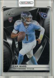 2025 Topps Chrome Black Cam Ward #148 Tennessee Titans