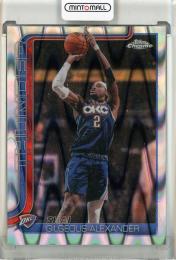 2025-26 Topps Chrome Update Shai Gilgeous-Alexander RayWave Refractors #10 Oklahoma City Thunder