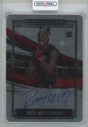 2022 Panini Impeccable WWE Stainless Stars Autographs #SSRMY Rey Mysterio 【42/99】
