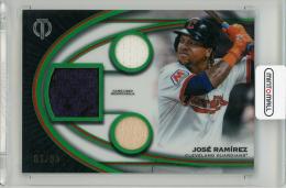 2026 Topps Tribute Jose Ramirez Triple Relics Green【01/99】 Cleveland Guardians