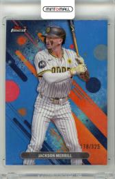 2025 Topps Finest Jackson Merrill #1 Base Common Sky Blue Refractor Parallel【178/325】 Padres