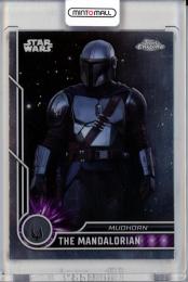 2023 Topps Star Wars Chrome Pedro Pascal as The Mandalorian #97