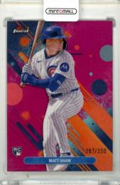 2025 Topps Finest Matt Shaw #85 Base Common Magenta Refractor Parallel【287/350】 Cubs