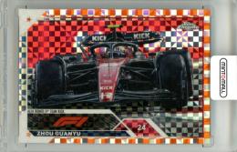2023 Topps Chrome Formula1 Zhou Guanyu #119 Base F1 Cars Orange Checker Flag X-fractor Parallel【15/25】