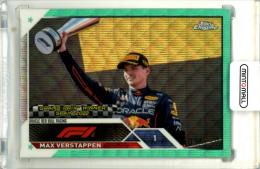 2023 Topps Chrome Formula1 Max Verstappen #149 Base Grand Prix Winners Aqua Wave Refractor Parallel【101/150】