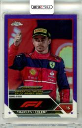 2023 Topps Chrome Formula1 Charles Leclerc #167 Base Grand Prix Driver of the Day Purple Refractor Parallel【076/399】