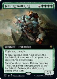 【ELD】【ENG】【Foil】《貪るトロールの王/Feasting Troll King》 拡張アート版