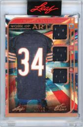 2023 LEAF Art of Sport walter payton Work of Art Bronze Spectrum Holofoil #WA35【20/25】 Chicago Bears