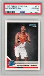 2019 PANINI Donruss Rui Hachimura #208【PSA10】 Washington Wizards