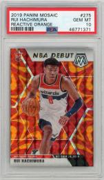 2019 PANINI Mosaic Rui Hachimura Reactive Orange #275【PSA10】 Washington Wizards