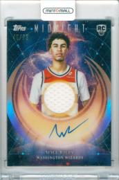 2025-26 Panini Midnight  Will Riley #RJA-WR Rookie Jersey Autograph Dusk Parallel【45/75】 Wizards
