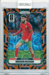 2026 Panini Prizm FIFA World Cup Soccer Noussair Mazraoui #384 Base Choice Prizms Tiger Stripe Parallel Morocco