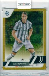 2023 Topps UEFA Japan Edition Dusan Vlahovic #75 Base Gold Mojo Parallel【05/50】 Juventus