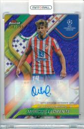 2024-25 Topps Finest UEFA Club Competition Marcos Llorente #BA-LL Base Autographs Purple Shimmer Parallel【098/199】 Atletico De Madrid