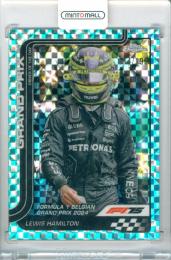 2025 Topps Chrome Formula1 Lewis Hamilton #135 Base Aqua Checker Flag Parallel【114/199】