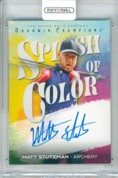 2026 Upper Deck Goodwin Champions Matt Stutzman #SA-SZ Splash of Color Autograph Card