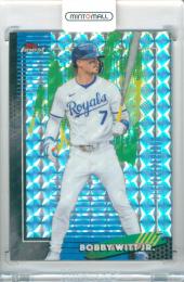 2026 Topps Finest Baseball Bobby Witt Jr. #7 Base- Common Geometric Refractor Parallel Royales
