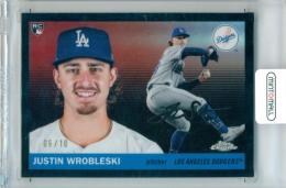 2026 Topps Chrome Platinum Justin Wrobleski #393 Base Black Refractor Parallel【06/10】 Dodgers