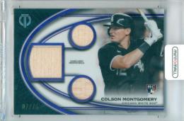 2026 Topps Tribute Colson Montgomery #TTR-CM Tribute Triple Relics Purple Parallel【07/75】 White Sox