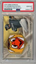 2020 BBM GENESIS ウラディミール・バレンティン ビッグパッチカード ビジタージャージー 30枚限定 ラストナンバー【30/30】【PSA10】《Gem-MINT》 福岡ソフトバンクホークス