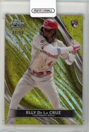 2024 TOPPS Chrome Black Elly De La Cruz Gold Mini-Diamond Refractors #17【09/50】 Cincinnati Reds