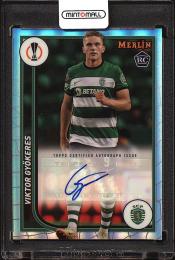 2023-24 Merlin UEFA Club Competitions Viktor Gyokeres Autographs #AUVG Sporting CP