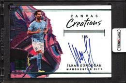2022-23 Panini Impeccable English Premier League Ilkay Gundogan Canvas Creations Autographs Emerald #2【3/5】 Manchester City