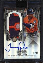 2023 Topps Dynasty Jeremy Pena Autograph Patches Design Variation #DAPBJP1【1/10】 Houston Astros