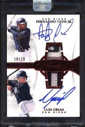 2019 Panini Flawless Fernando Tatis Jr./Luis Urias Two Player Dual Rookie Patch Autographs Ruby #3【18/20】