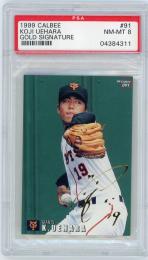 1999 カルビー 巨人 上原浩治 Gold Signature PSA 8