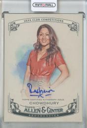 2023-24 Topps UEFA Club Competitions Reshmin Chowdhury Allen & Ginter Famous Footballers and Stars Autographs