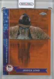 2024 Topps Chrome U.S. Olympic and Paralympic Hopefuls Jessica Long Orange Refractors #2【17/25】