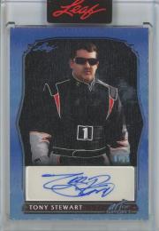 2023 Leaf Art of Sport Tony Stewart Autographs Navy Spectrum Holofoil #BATS1【06/15】