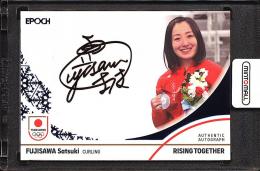 2024 TEAM JAPAN オフィシャルトレーディングカード WINTER OLYMPIANS 藤澤五月 直筆サインカード【4/5】 カーリング