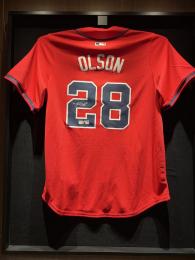 Matt Olson Atlanta Braves Autographed Red Nike Limited Jersey
