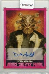 2018 TOPPS Solo A Star Wars Story Derek Arnold as Argus "Six Eyes" Panox Autographs Pink #ADA【80/99】