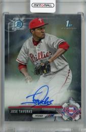 2017 Topps Bowman Jose Taveras Chrome Prospect Autographs #CPAJT 1st Philadelphia Phillies