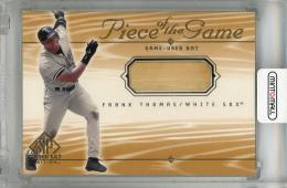2001 SP Game Bat Edition Frank Thomas Piece of the Game #FT Chicago White Sox