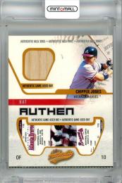 2003 Fleer Authentix Chipper Jones Game Bat #CJ ※裏面白かけあり Atlanta Braves