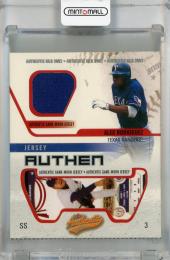 2003 Fleer Authentix Alex Rodriguez Game Jersey #AR  Texas Rangers