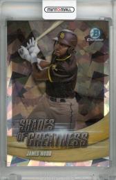 2022 Topps Bowman Chrome James Wood Shades of Greatness Atomic #SG-17 ※状態難【091/150】 San Diego Padres