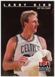 1992 SkyBox USA #14 Larry Bird/Off the Court