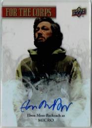 2020 UPPER DECK MARVEL THE PUNISHER SEASON1 For The Corps Plexiglass Autograph Card Ebon Moss-Bachrach
