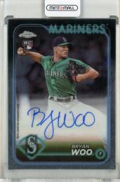 2024 Topps Chrome Bryan Woo Rookie Autograph Seattle Mariners