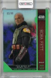 2023 Topps Finest Star Wars Boba Fett Green Refractors #FN-22 【03/99】