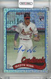 2024 Topps Series 2 Masyn Winn 1989 Topps Baseball Chrome Silver Packs Autographs #2T89C-30 RC  St. Louis Cardinals